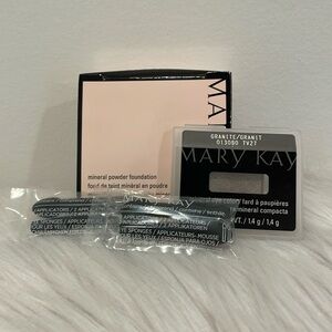 Mary Kay mineral powder foundation and granite mineral eyecolor